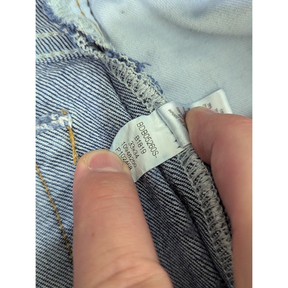 Bonobos Jeans Men's 34x31 (Tag 33x34) Blue Distressed‎ - Picture 10 of 12